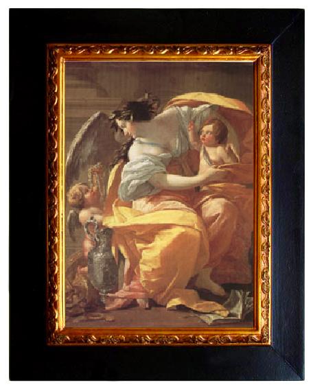 framed  Simon Vouet Allegory of Wealth (mk05), Ta064